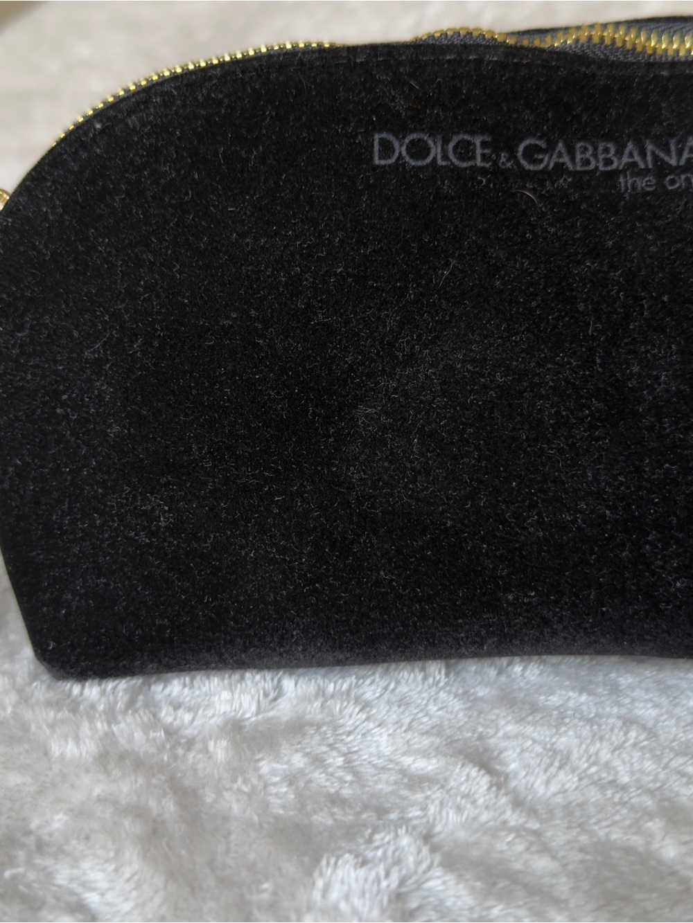 Dolce & Gabbana The One -Black Velvet Cosmetic /make up bag Pouch